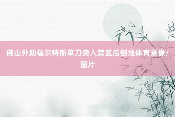 佛山外助福尔特斯单刀突入禁区后倒地体育录像/图片