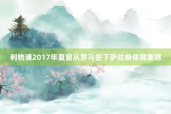 利物浦2017年夏窗从罗马签下萨拉赫体育集锦