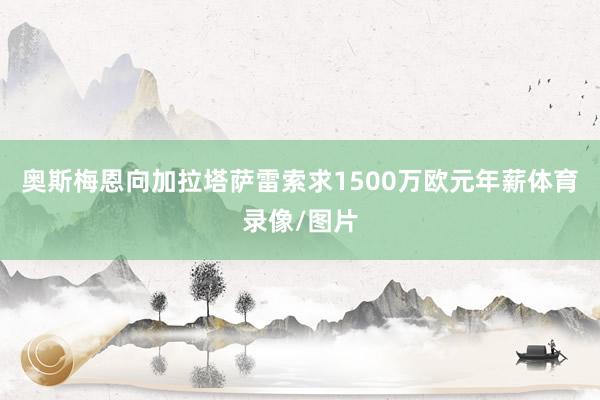 奥斯梅恩向加拉塔萨雷索求1500万欧元年薪体育录像/图片