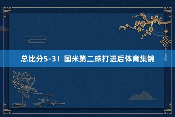 总比分5-3！国米第二球打进后体育集锦