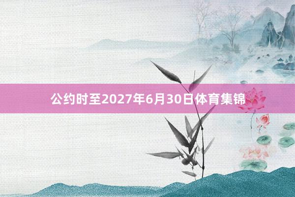 公约时至2027年6月30日体育集锦