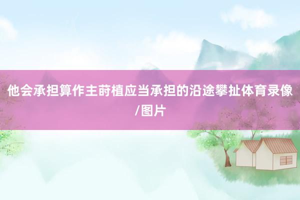 他会承担算作主莳植应当承担的沿途攀扯体育录像/图片