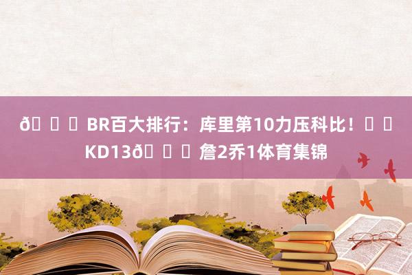 📝BR百大排行：库里第10力压科比！⌨️KD13🐐詹2乔1体育集锦