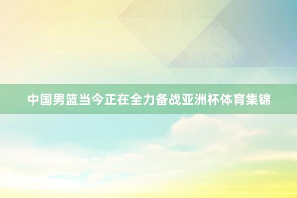 中国男篮当今正在全力备战亚洲杯体育集锦