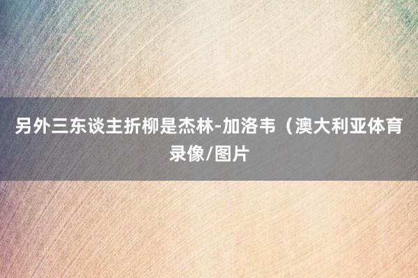 另外三东谈主折柳是杰林-加洛韦（澳大利亚体育录像/图片