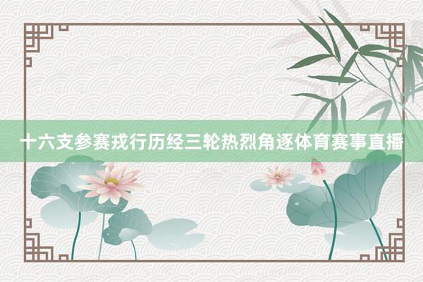 十六支参赛戎行历经三轮热烈角逐体育赛事直播