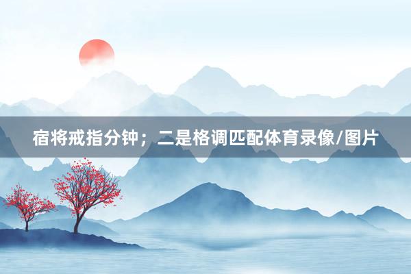 宿将戒指分钟；二是格调匹配体育录像/图片