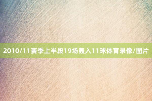 2010/11赛季上半段19场轰入11球体育录像/图片